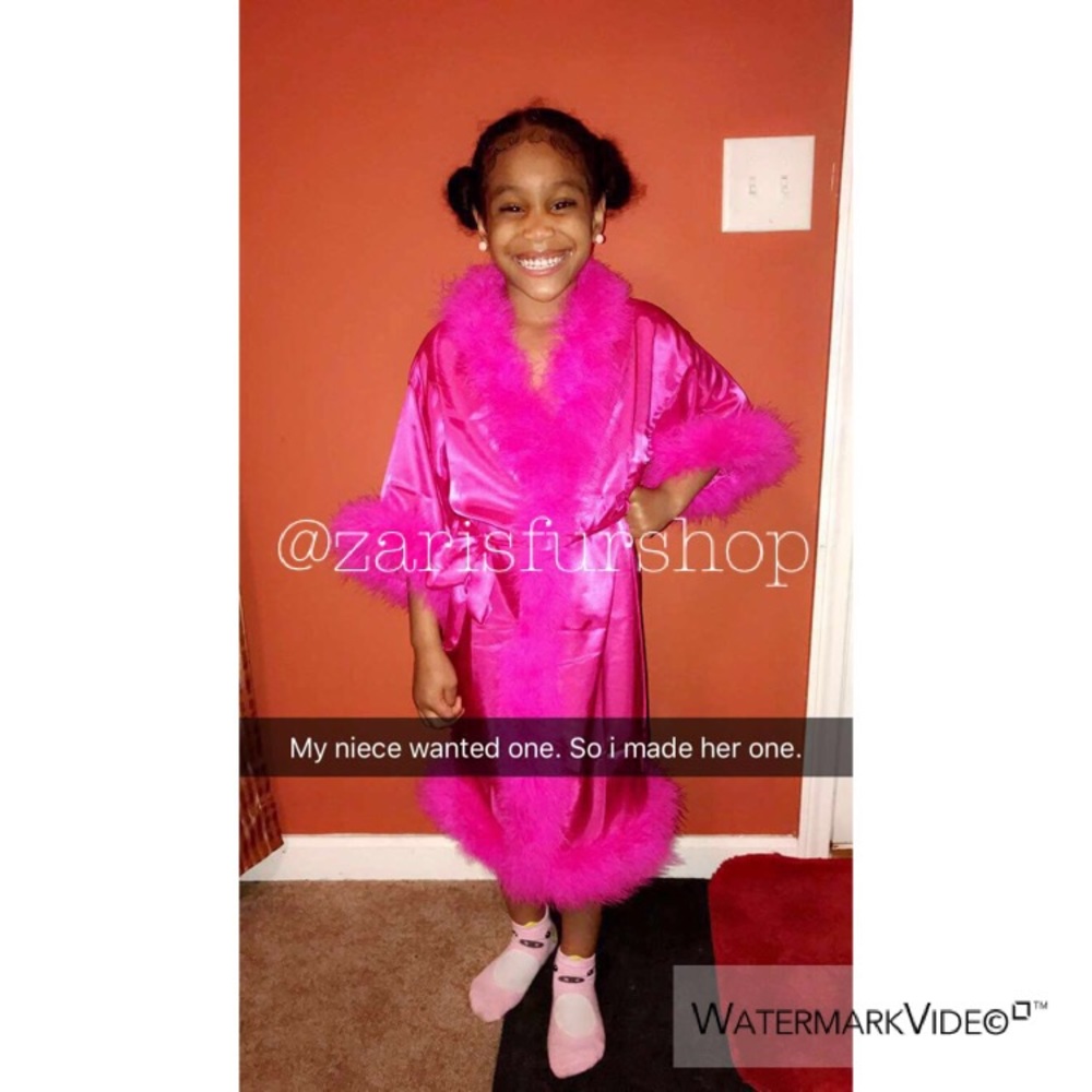 Kids Fur Robe